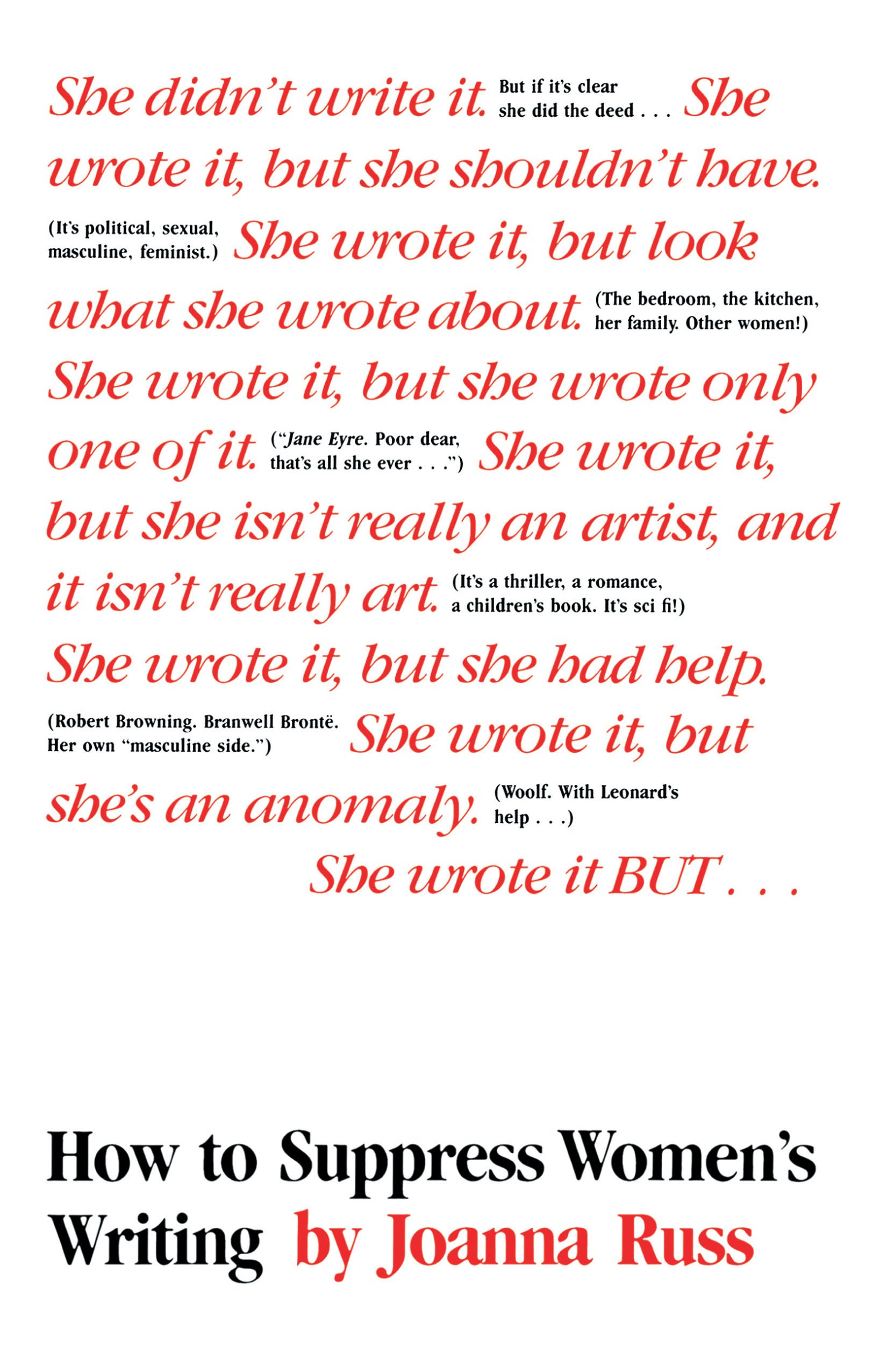 How to Suppress Women's Writing by Joanna Russ